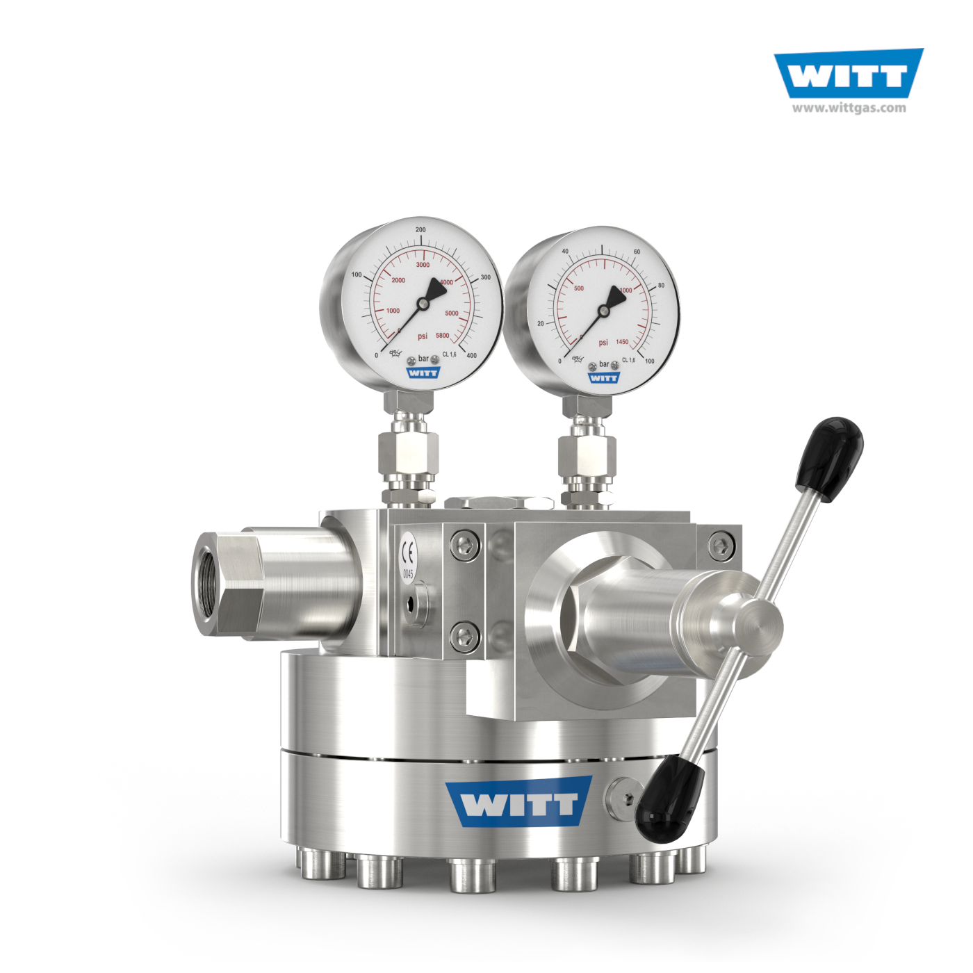 Dome Pressure Regulator 737LE-HD/S-ES CO2, for high inlet and outlet pressures